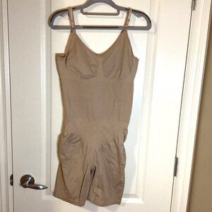 Cider Women's Long Leg Full Body Shaper One Piece Size XL Support Shapewear